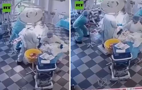 Động đất làm rung chuyển phòng mổ, các bác sĩ vẫn tiếp tục phẫu thuật