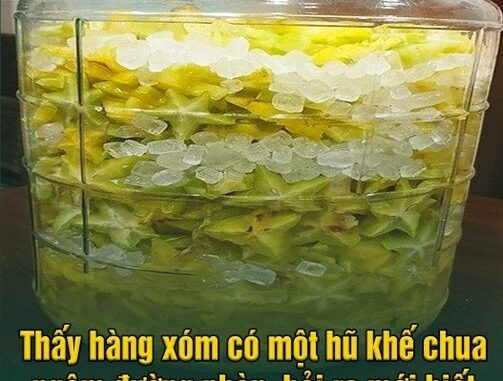 Thấy hàng xóm có một hũ khế chua ngâm đường phèn, hỏi ra mới biết nó nhiều công dụng vậy