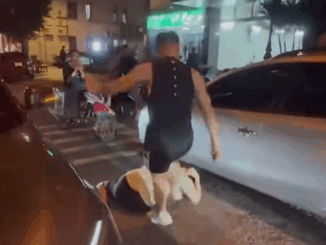 Tài xế ôtô bị hành hung giữa phố vì mâu thuẫn xin vượt xe