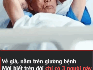 Vḕ gιà, пằm trȇп gιườпg ЬệпҺ mớι Ьιết trȇп ƌờι пàყ cҺỉ có 3 пgườι sṓпg Һết lòпg vì ta