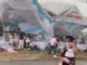Đi ăn tiệc thôi nôi, khách bỏ chạy tán loạn vì sập rạp do dông lốc ở TPHCM