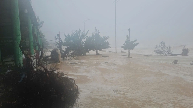 Bão số 3 Wipha đang ngoài khơi, Quảng Ninh đã xuất hiện mưa đá, gió giật mạnh