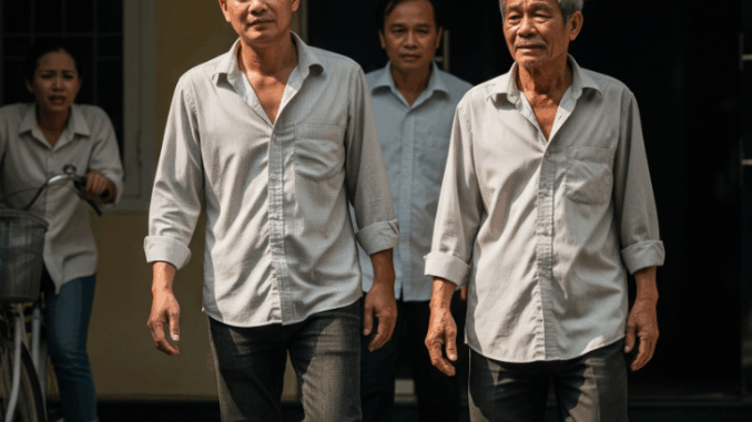 Bố và chồng tôi sáng nào cũng dậy sớm ra ngoài 30 phút, tôi lén đi theo thì thấy cả 2 đến khách sạn, vội bám theo lên nhìn qua khe cửa thì nhìn ngỡ ngàng…