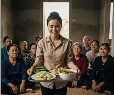 Mẹ chồng mời 10 khách nhưng chỉ đưa 50 nghìn để con dâu đi chợ, tới giờ cơm, cô tươi cười bưng mâm lên khiến mọi người t/ái mặt