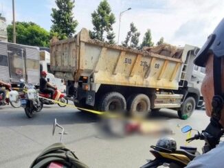 Ô tô tải va chạm xe máy 2 người thương vong