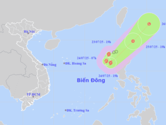 Hướng đi cơn bão số 4 mang tên Cỏ May, mới hình thành đã có sức gió chưa gì đã ở cấp khungkhiep