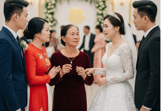 Giữa lễ cưới, họ nhà trai bỏ về vì biết mẹ cô dâu từng làm giúp việc – Nhưng một câu nói của bà khiến tất cả câm lặng rút lui Giữa lễ cưới, họ nhà trai bỏ về vì biết mẹ cô dâu từng làm giúp việc – Nhưng một câu nói của bà khiến tất cả câm lặng rút lui