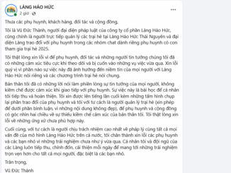 Đại diện Làng Háo Hức chính thức lên tiếng sau loạt ồn ào từ phụ huynh