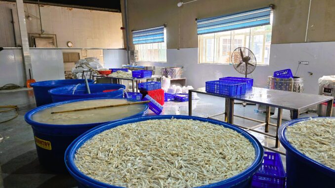 Phát hiện gần 7 tấn chân gà ngâm chất tẩy trắng