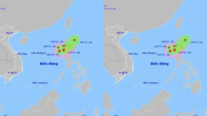 Khả năng xuất hiện bão đôi trên Biển Đông