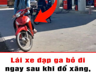 Lái xe đạp ga bỏ đi ngay sau khi đổ xăng, nhân viên ai cũng mừng thầm vì 1 lý do