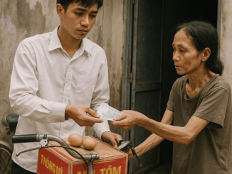 Mồ côi cha mẹ, cậu bé ở với dì ruột ốm bệnh, ngày lên đại học cả làng góp tiền lo cho