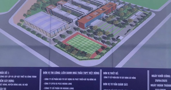 Quá vui: Sang năm Hà Nội có thêm 1 trường THPT mới, hiện đang xây, dự kiến tháng 4 năm sau sẽ hoàn thành!