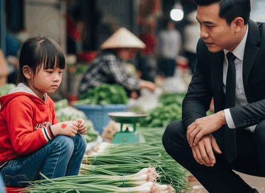 Triệu phú sốc khi thấy cô bé bán rau có vết bớt đỏ trên tay giống hệt vợ cũ, bí mật đằng sau khiến anh rơi lệ