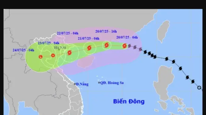 Cập nhật mới nhất: Bão số 3 Wipha mạnh lên có thể giật cấp 15, dự báo tình trạng bão ngày 21-22/7