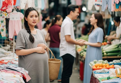 Gần sinh, vợ một mình đi sắm đồ cho con, nào ngờ lại thấy chồng đưa bồ đi chợ, cô chỉ gửi một tin nhắn khiến anh chết đứng tại chỗ…