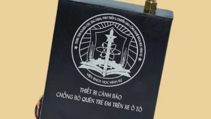 Viện Khoa học hình sự chế tạo thiết bị cảnh báo chống bỏ quên trẻ em trên ô tô