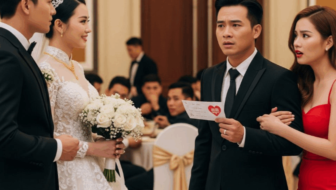 Vừa xách vali sang ở với bồ 2 ngày thì vợ gửi thiệp cưới – nghĩ vợ đ/ùa, tôi dắt cả bồ sang, ai ngờ…