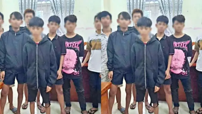 Thiếu niên 15 tuổi cùng 8 đàn em chặn đường, cướp tiền người dân Thiếu niên 15 tuổi cùng 8 đàn em chặn đường, cướp tiền người dân