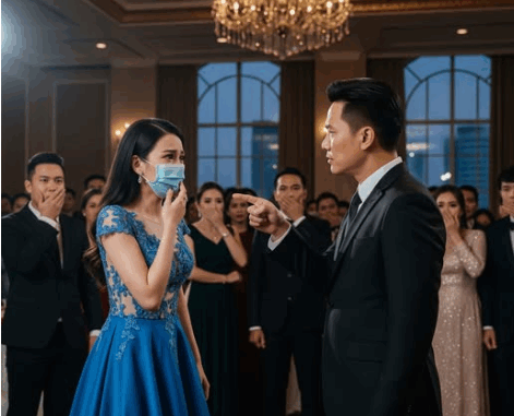 Đi dự tiệc ở khách sạn 5 sao, chồng bảo vợ là ô s//in, khi vợ tháo khẩu trang mọi người liền á khẩu còn chồng â/n hậ//n tới cuối đời…