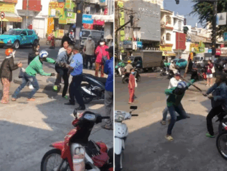 Tạm giữ nhóm người mặc áo xe ôm công nghệ hỗn chiến